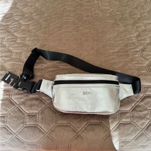 DKNY Metallic Silver Womens Belt Bag